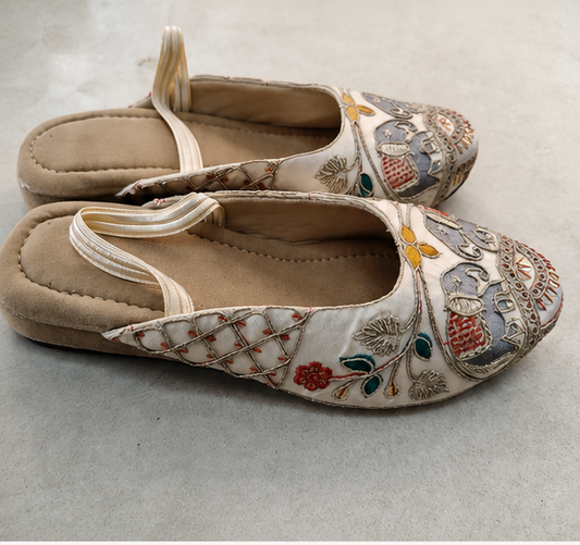 Handcrafted Heritage Embroidered Mules