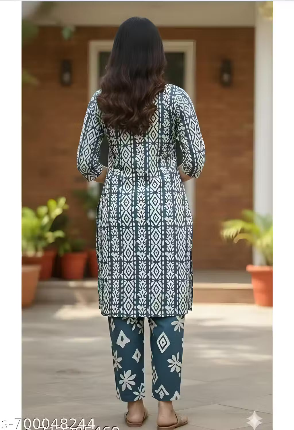 Women's Cotton A-Line Kurta Pant Set with Dupatta
