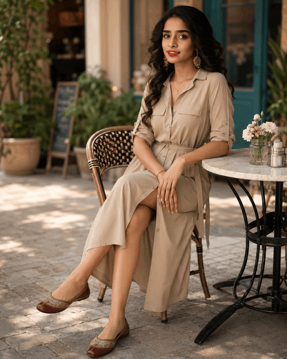 Sunainee Mocha Gulnaar Heritage Brown
