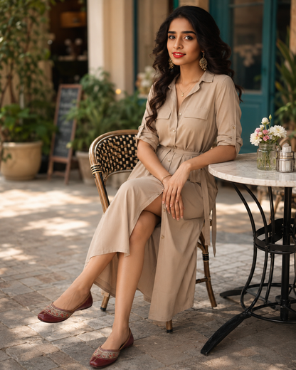 Sunainee Mocha Gulnaar Heritage Brown