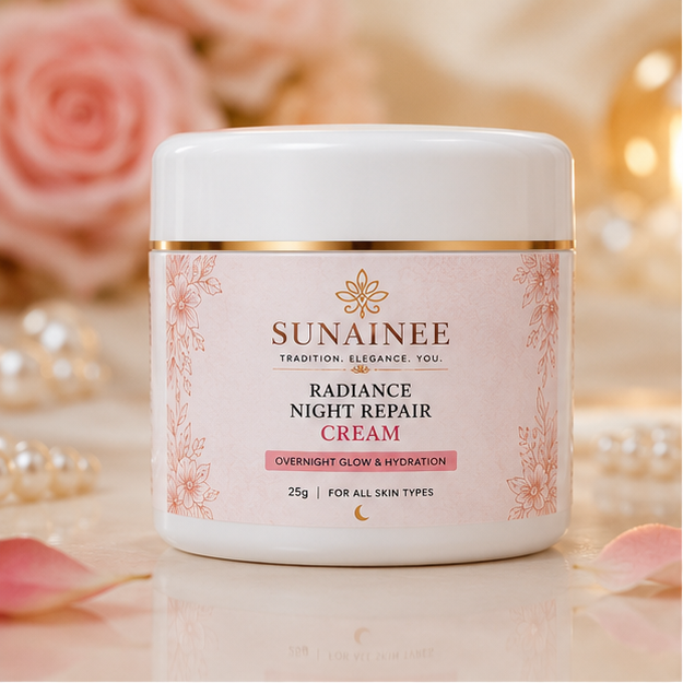 Sunainee Radiance Night Repair Cream | Overnight Glow & Hydration | 25g