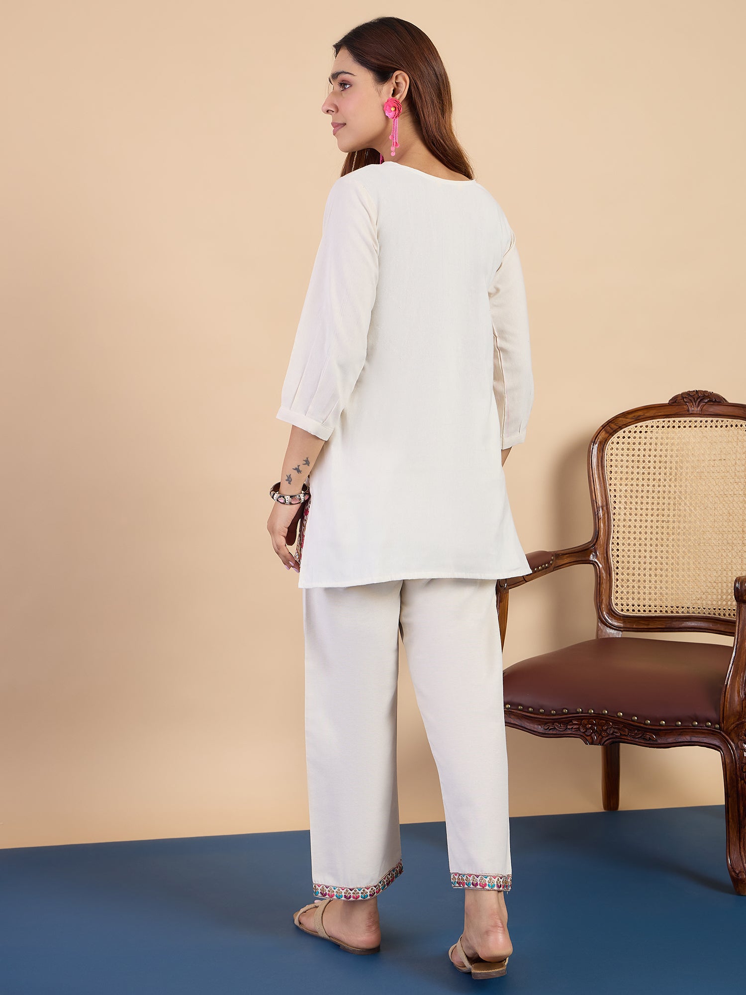 Inaya Off-White Kurta Set - Sunainee