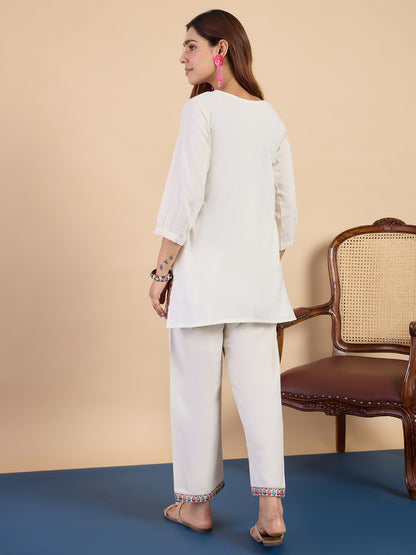 Inaya Off-White Kurta Set - Sunainee