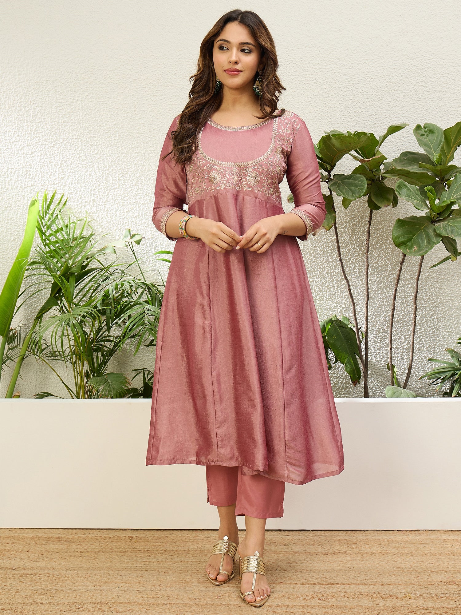 Padmini Baby Pink Kurta Set - Sunainee