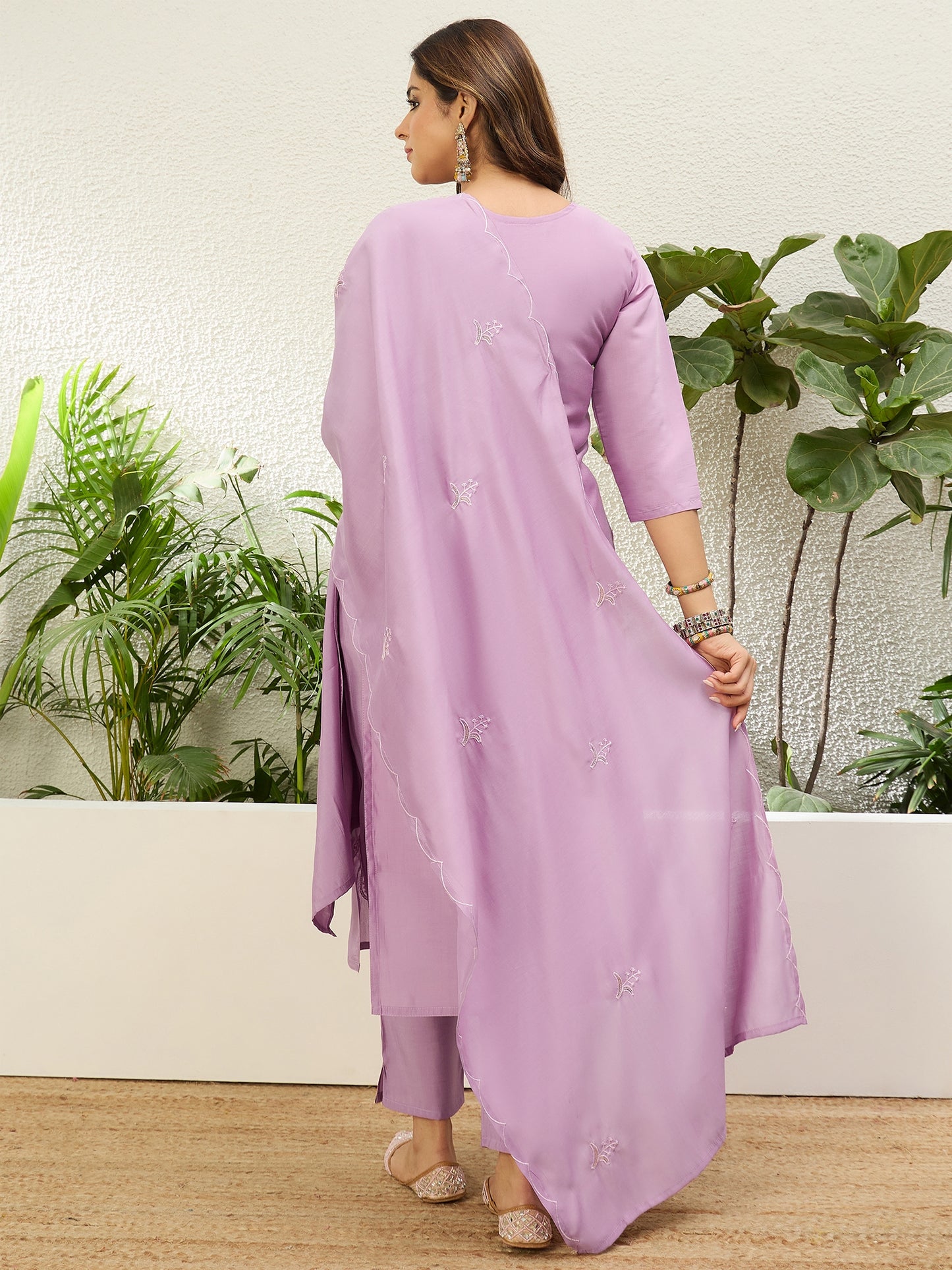 Raagini Lavender Kurta Set - Sunainee