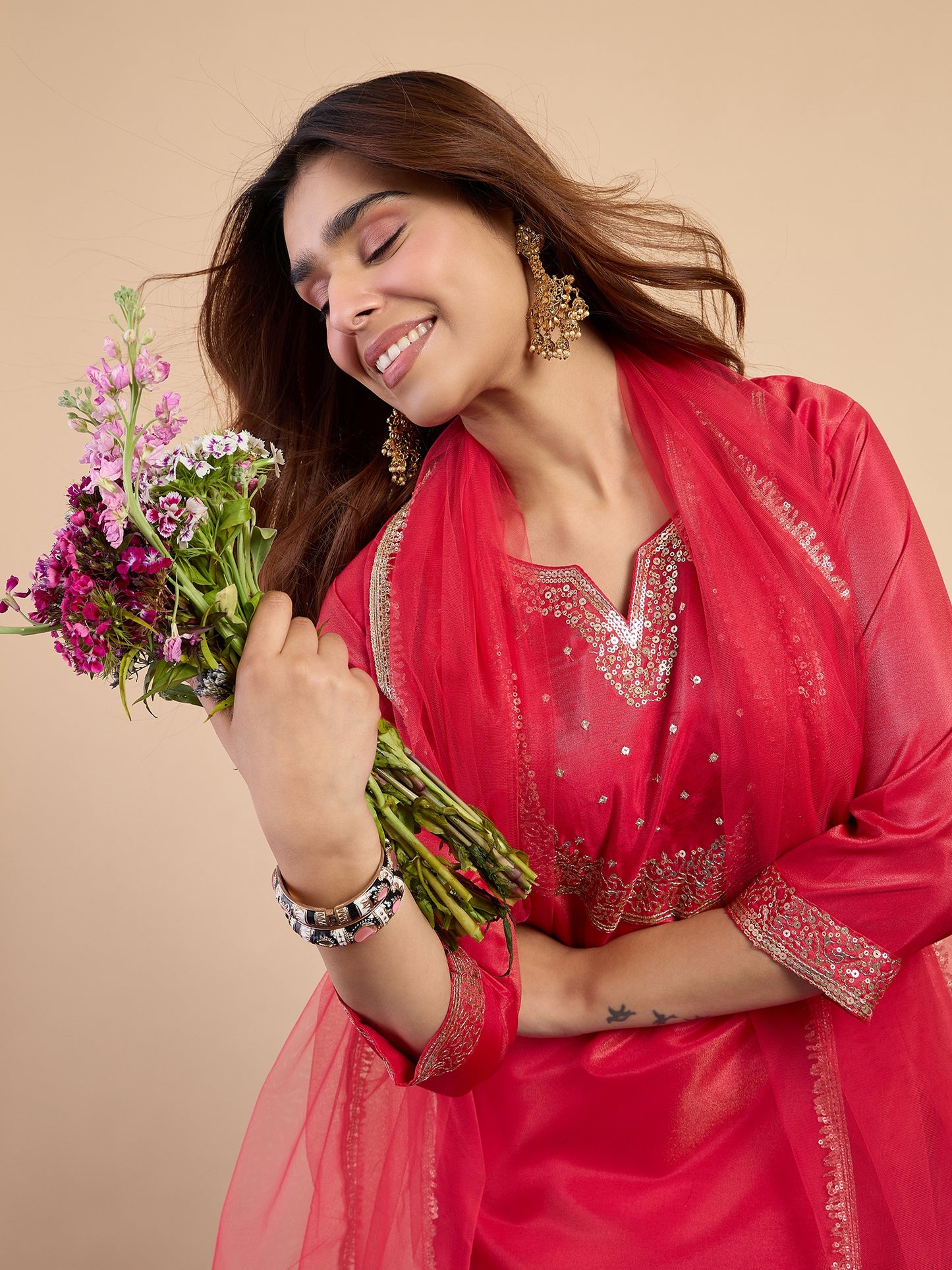 Ariya Pink Kurta Set - Sunainee