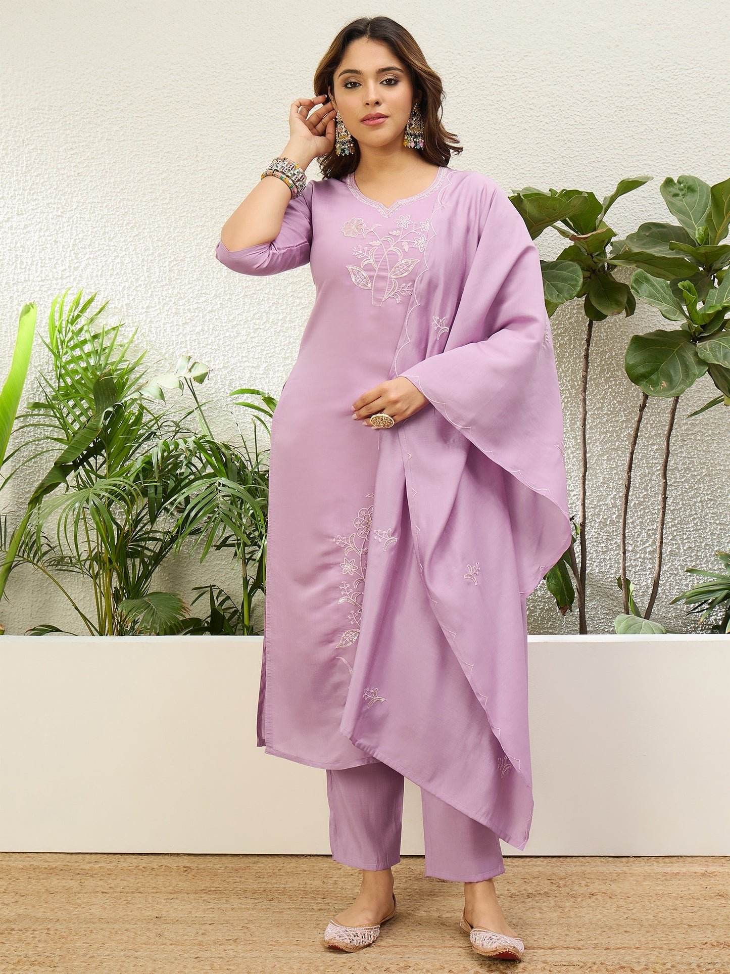 Raagini Lavender Kurta Set - Sunainee