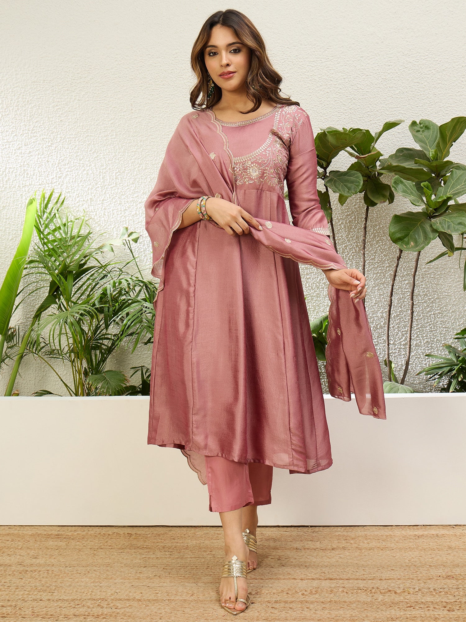 Padmini Baby Pink Kurta Set - Sunainee