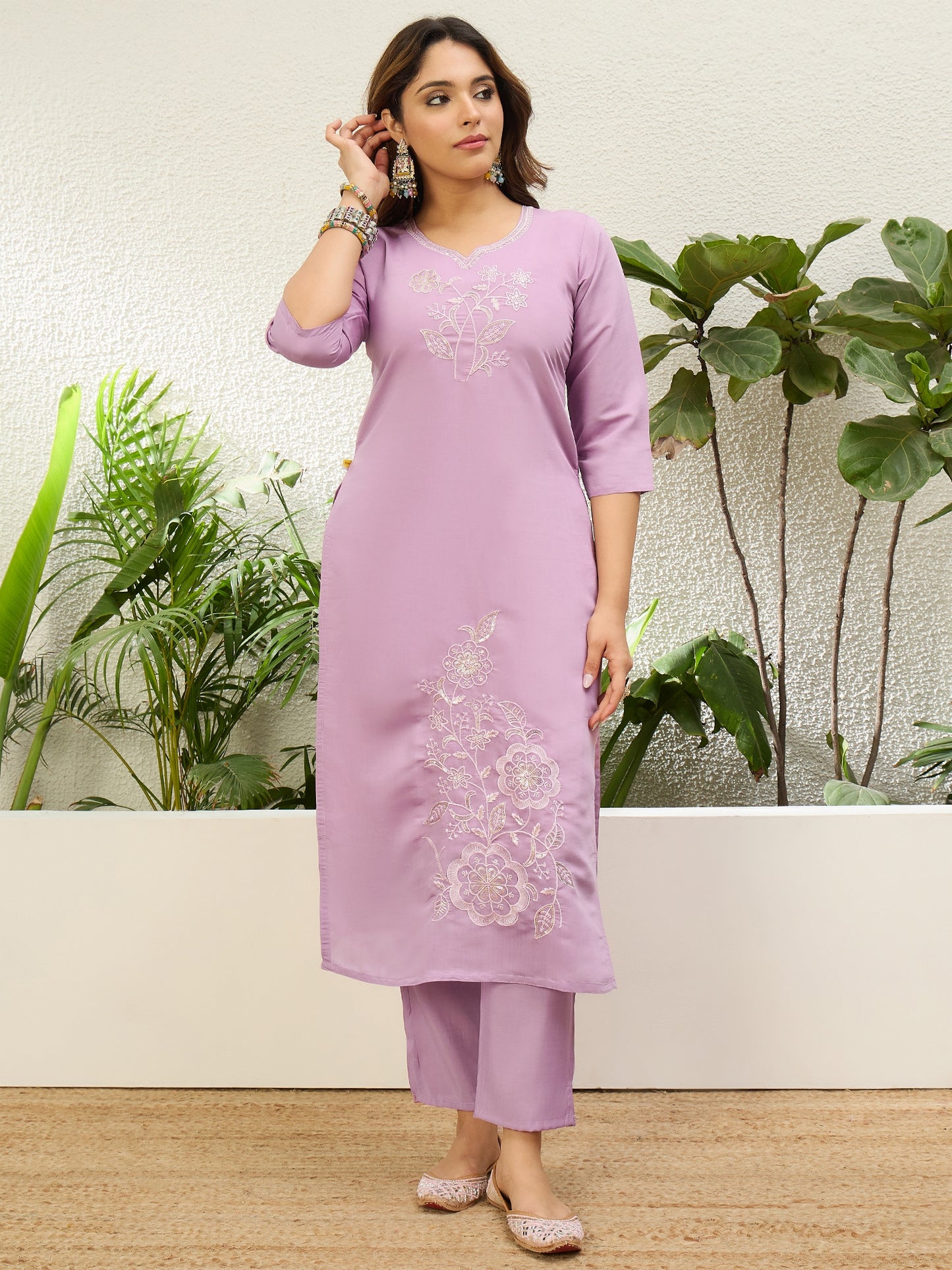 Raagini Lavender Kurta Set - Sunainee