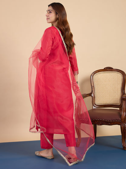 Ariya Pink Kurta Set - Sunainee
