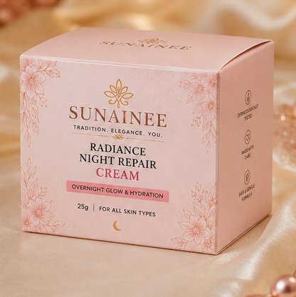 Sunainee Radiance Night Repair Cream | Overnight Glow & Hydration | 25g