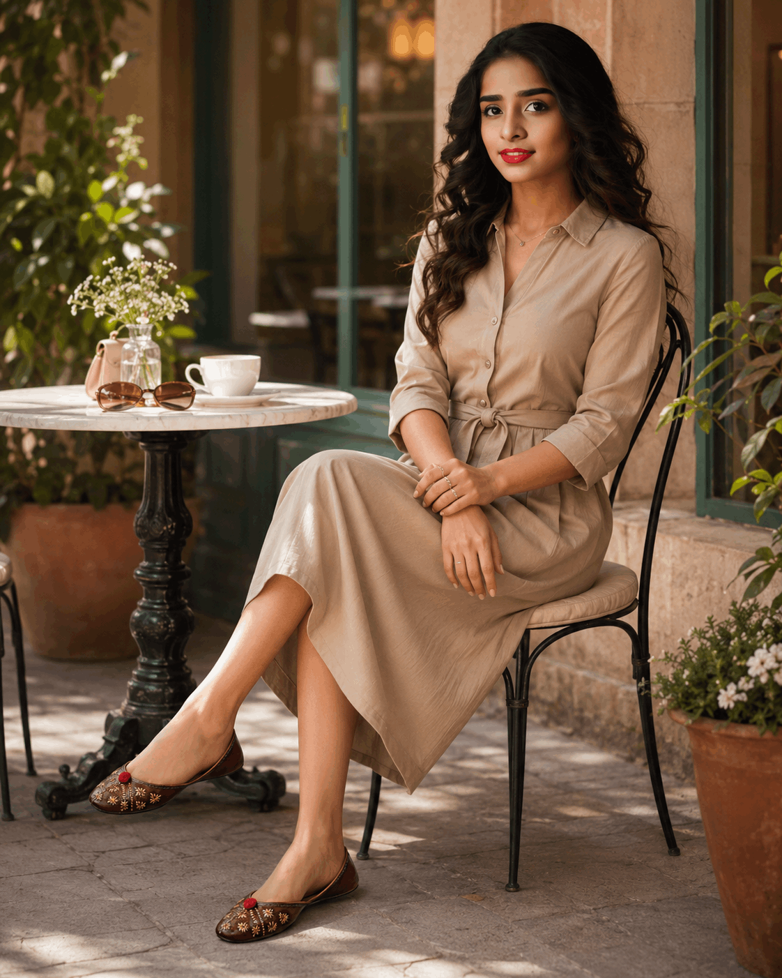 Sunainee Mocha Gulnaar Heritage Brown