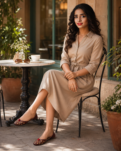 Sunainee Mocha Gulnaar Heritage Brown