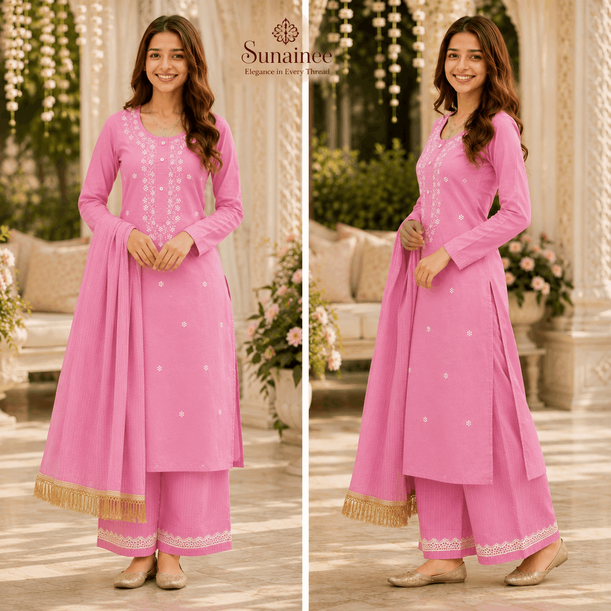 Sunainee Printed Cotton Kurta Set