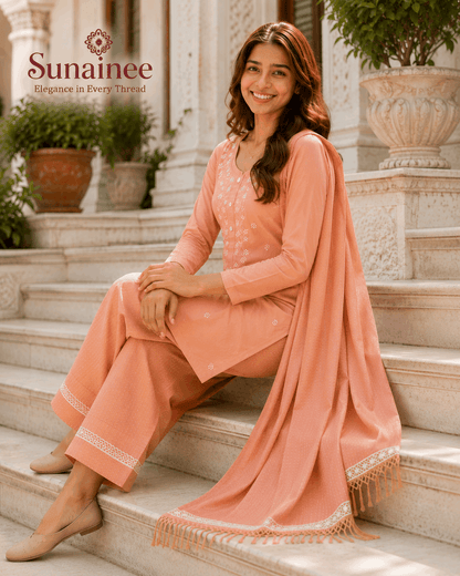 Sunainee Printed Cotton Kurta Set