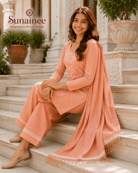 Sunainee Printed Cotton Kurta Set