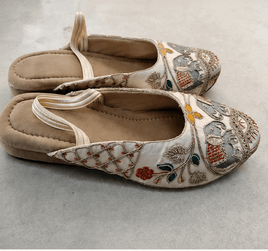 Handcrafted Heritage Embroidered Mules