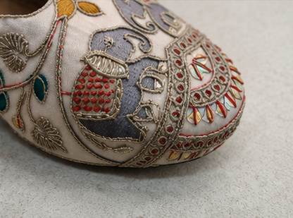 Handcrafted Heritage Embroidered Mules
