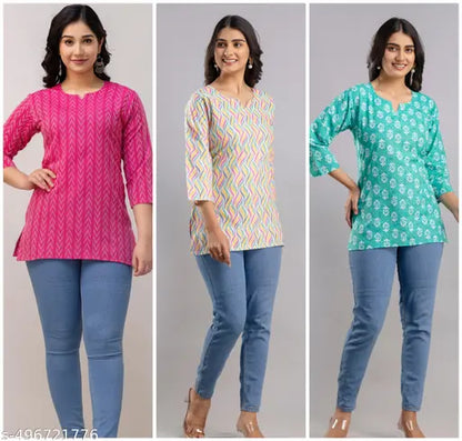 Short Kurti Floral Print