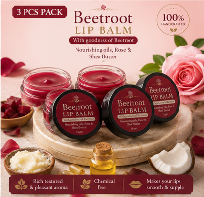 Rakhi Gifting Combo - Beetroot Lip Balm + Customized Rakhi
