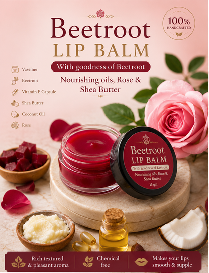 Rakhi Gifting Combo - Beetroot Lip Balm + Customized Rakhi