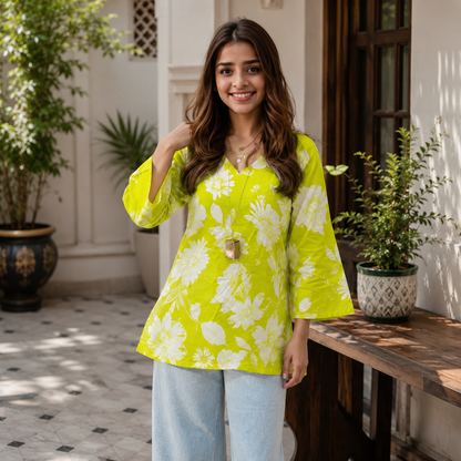 Myra Sensational Chikankari Cotton Kurti