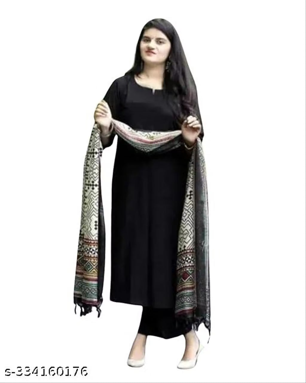 Rayon Plain Kurta Set With Dupatta women and girls. Office. Party. Regular