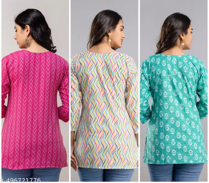 Short Kurti Floral Print